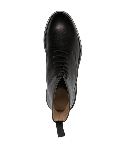 Scarosso Black Thomas Lace-up Leather Boots for men