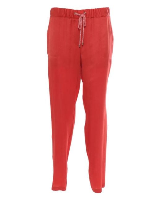Lorena Antoniazzi Red Hose Mit Elastischem Bund