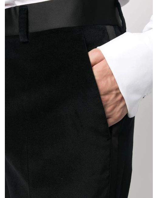 Philipp Plein Black Four-Pocket Tailored Trousers for men