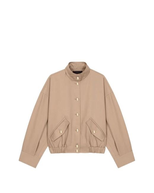 Maje Natural Cotton Bomber Jacket
