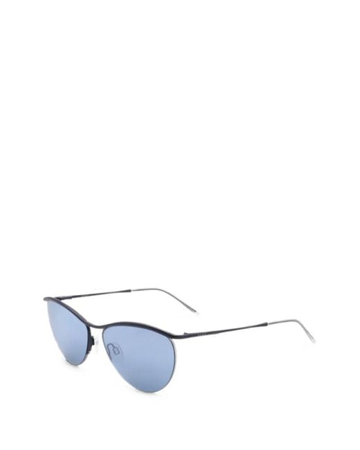 DKNY White Pilot-Frame Sunglasses