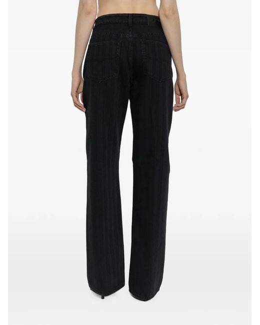 DIESEL Black 1971 D-Sent Pinstriped Jeans