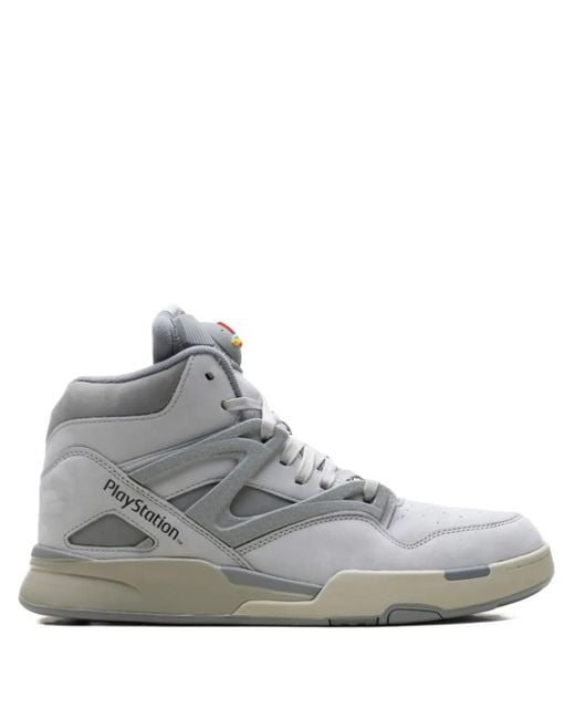Reebok Gray Pump Omni Zone Ii Playstation 30Th Anniversary Sneakers for men
