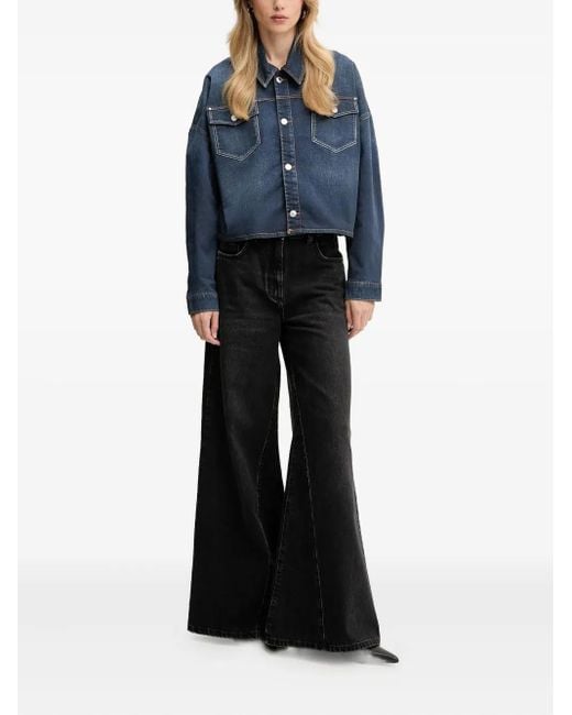 Guess Blue Pocket Button Jacket