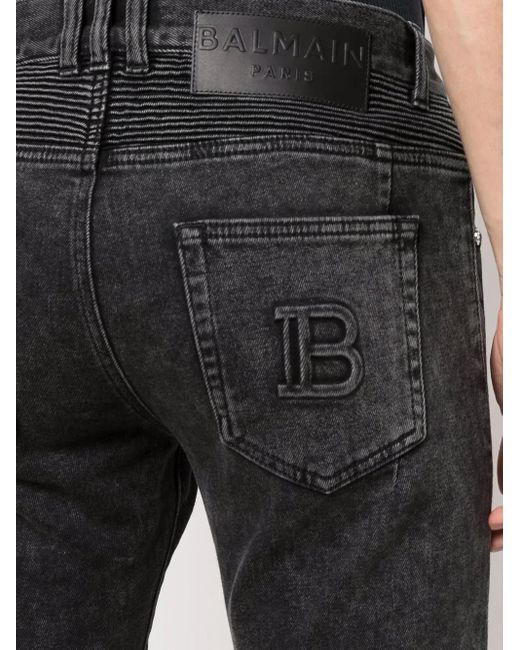 Balmain Blue Jeans Black for men
