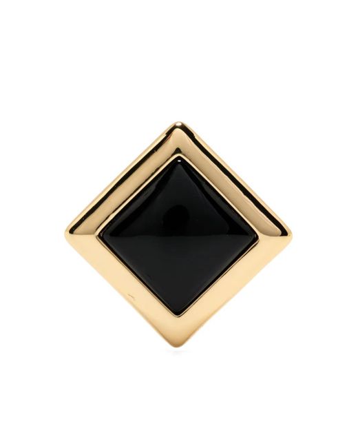 Self-Portrait スクエア ピアス Black