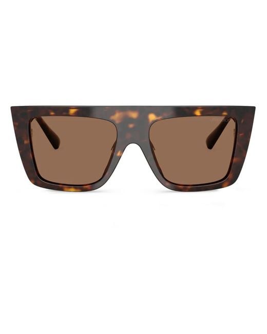 Jimmy Choo Brown Square-Frame Sunglasses