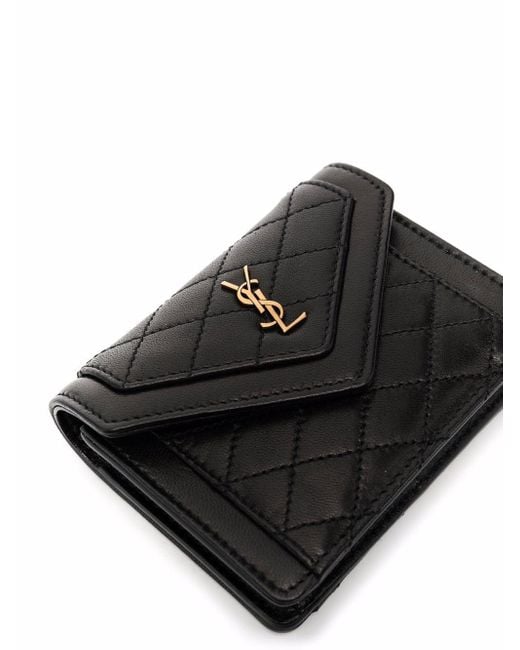 Saint Laurent Black Micro Gaby Quilted Leather Shoulder Bag