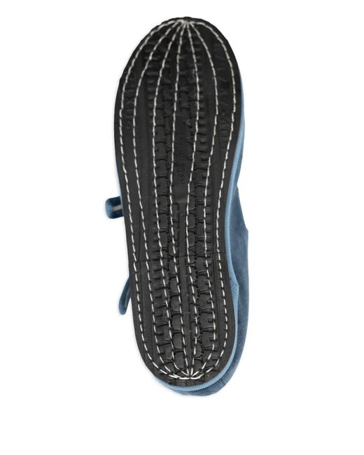 Gondolina Blue Rialto Mary Jane Double-Lace Ballet Flats
