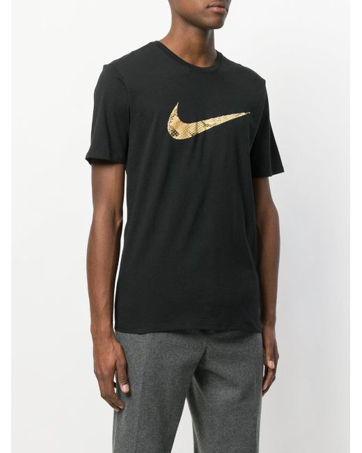 Nike Swoosh Snakeskin Print T shirt in Black for Men Lyst