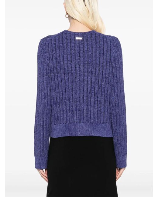 J.W. Anderson Purple Cropped-Cardigan Mit Knöpfen