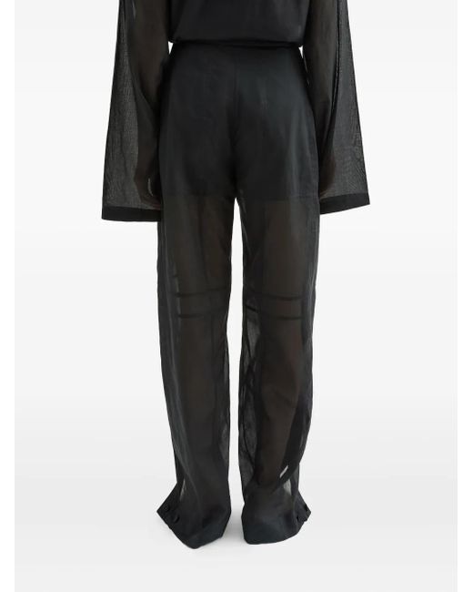 Jil Sander Black Cotton Trousers