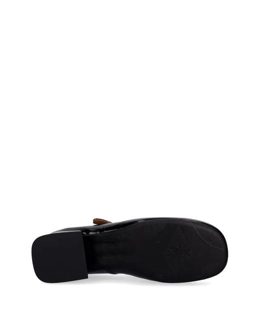 Fly London Black Buckle-Fastening Pumps