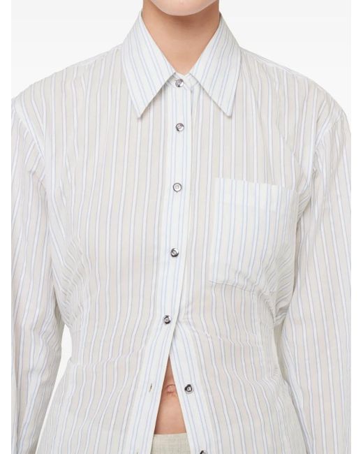 Camisa a rayas Rabanne de color White