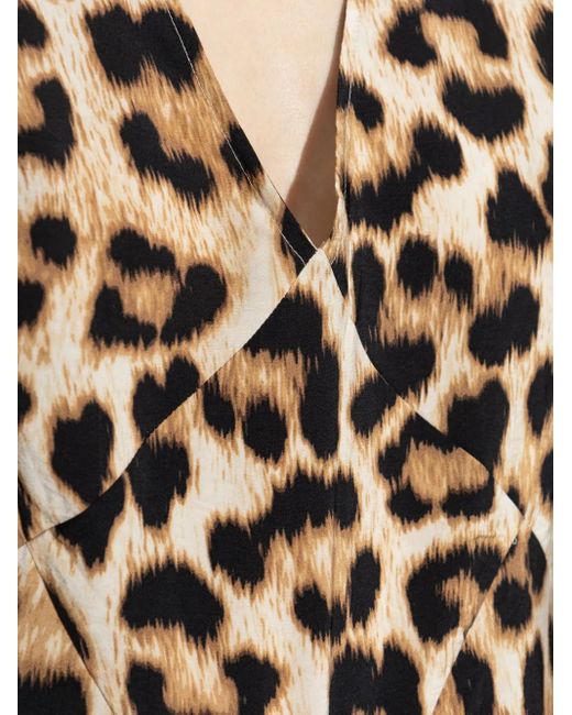 Munthe White Leopard Print Dress