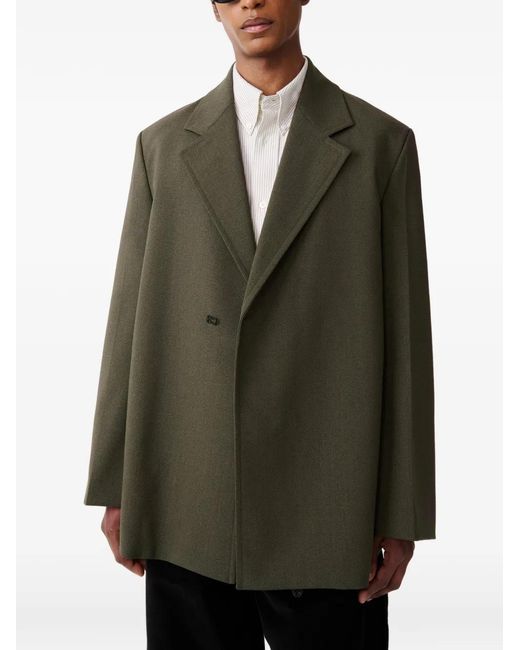 Studio Nicholson Green Vortice Notch-Lapels Jacket for men