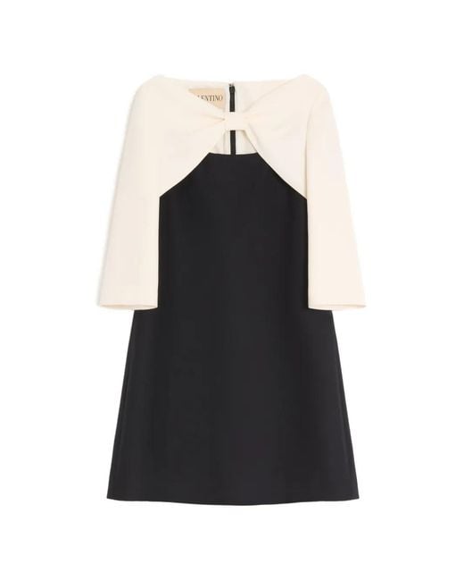 Valentino Garavani Black Crêpe Couture Short Dress