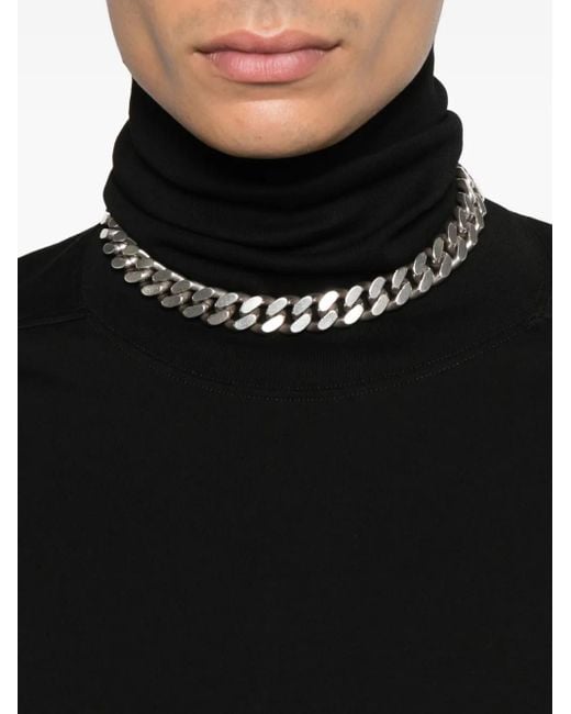 Rick Owens Black Cotton Long-Sleeve T-Shirt for men