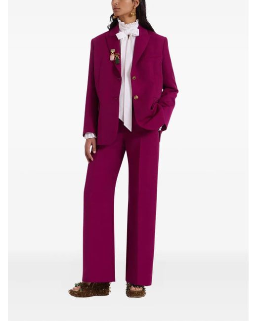 LaDoubleJ Purple Tailored Trousers