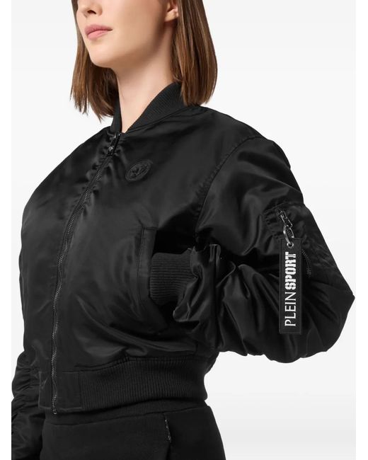 Philipp Plein Black Bomber Jacket Icon