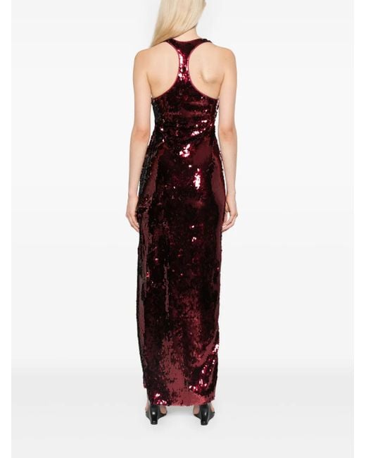 retroféte Red Bella Maxi Dress