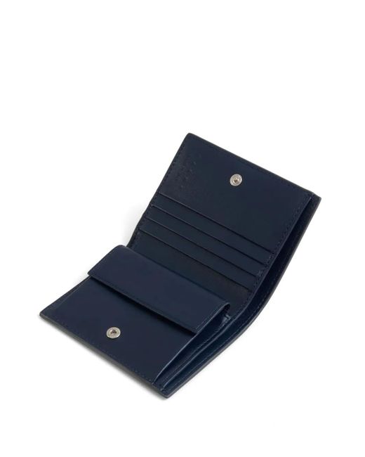 Marni White Logo-Embroidered Leather Wallet for men
