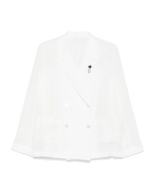 Lardini リネンジャケット White