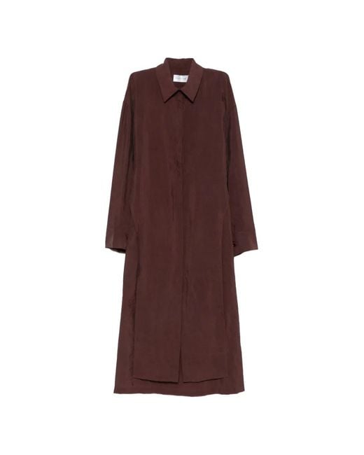 Christian Wijnants Purple Delphi Long-Sleeve Shirt Midi Dress
