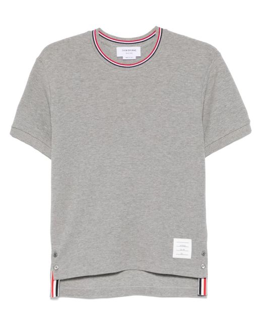 メンズ Thom Browne Rwbストライプ Tシャツ Gray
