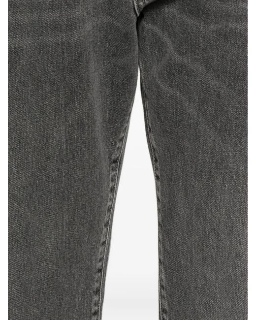Amaranto Gray Logo-Patch Jeans for men