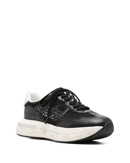 Premiata Black 'Cassie' Sneakers