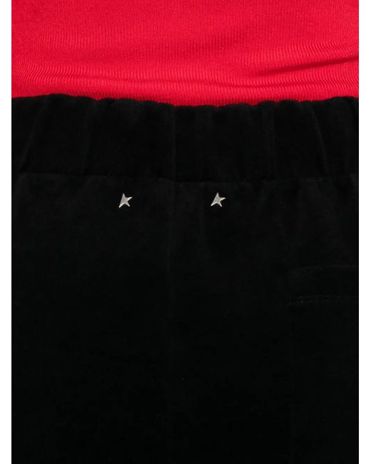 Golden Goose Deluxe Brand Black Wide-Leg Cotton Blend Jogging Star Pants
