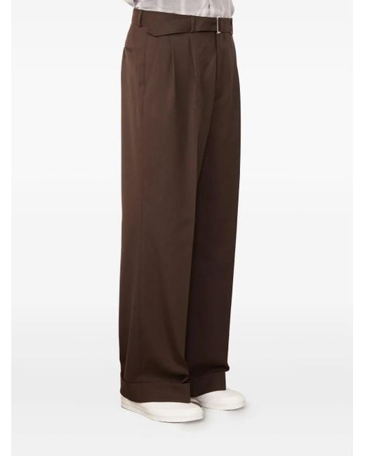 Officine Generale Evans Hose mit Falten in Brown für Herren