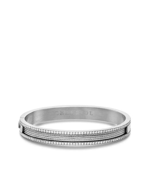 Charriol White Forever Magnifique Bangle Bracelet