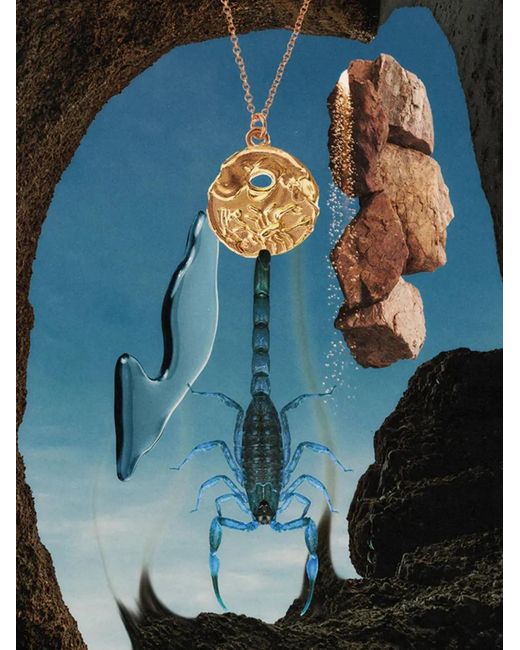 Alighieri White The Scorpio Medallion Necklace