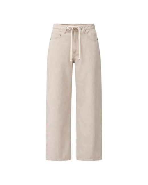 Citizens of Humanity White Brynn Drawstring-Waist Jeans