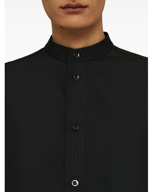 Camicia con colletto alla coreana di Jil Sander in Black da Uomo