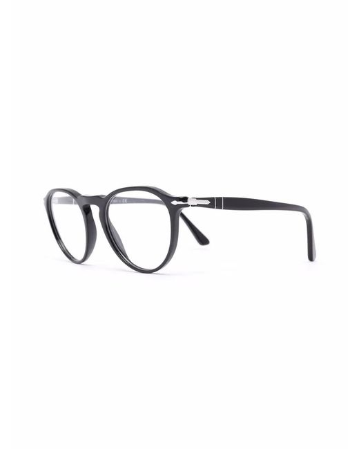 Persol Black Round-Frame Glasses for men