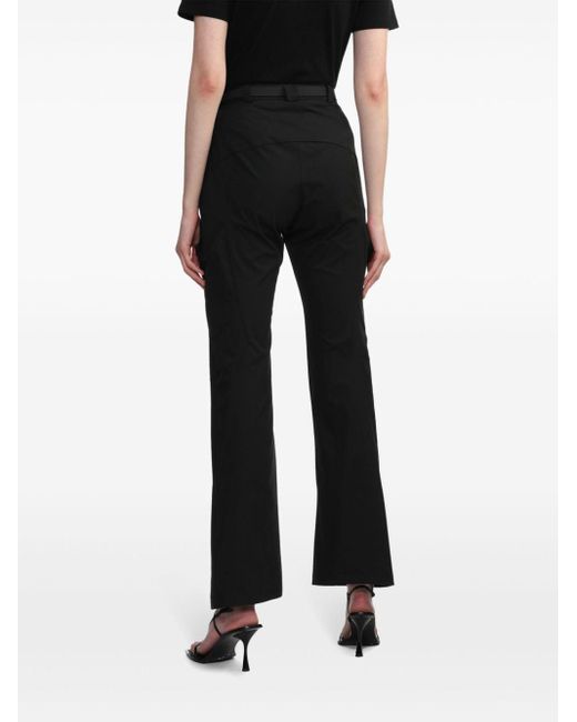 Hyein Seo Black Belted Flared Trousers