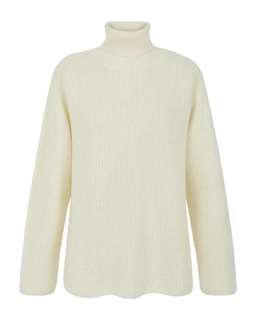 P.A.R.O.S.H. White Roll-Neck Knitwear