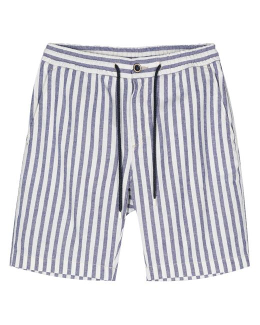 Vilebrequin Blue Striped Bermuda Shorts for men