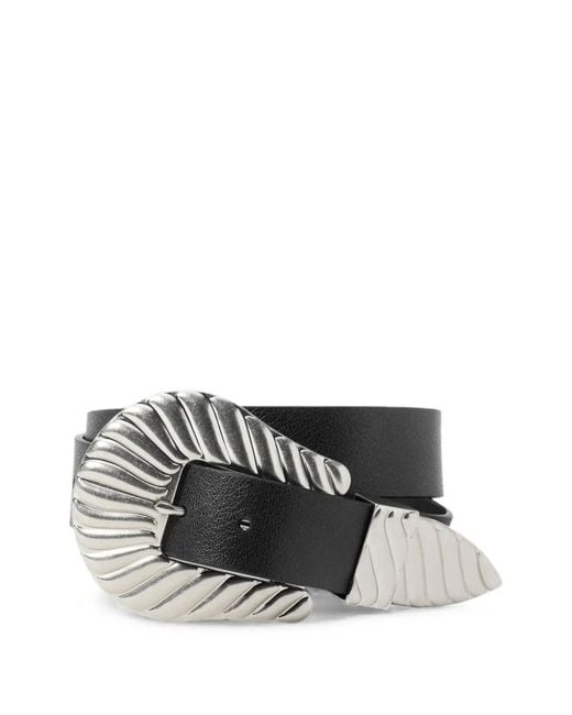 The Great Black X Stetson Engraved-Buckle Belt