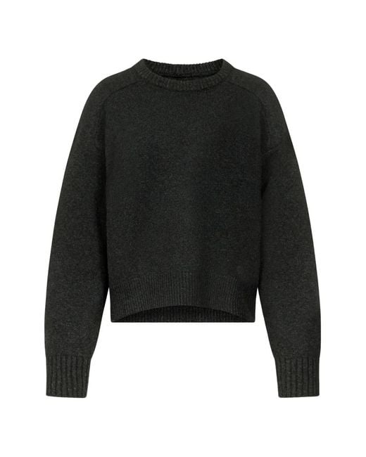 Loulou de Saison Black Breha Crew-Neck Sweater