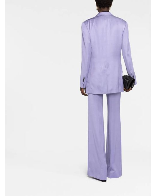 Tom Ford Purple Single-Breasted Blazer