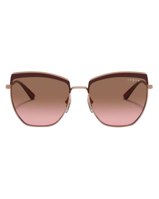 Vogue Eyewear Brown Cat-eye Tinted Sunglasses