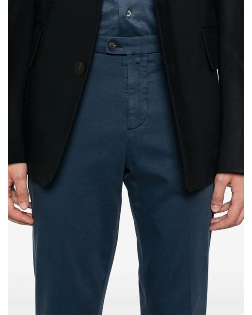 Corneliani Blue Canvas Chinos for men
