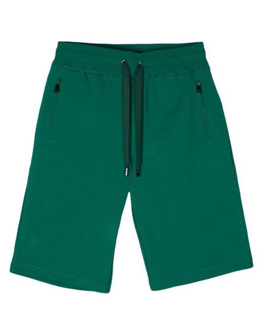 Dolce & Gabbana Green Cotton Track Shorts for men