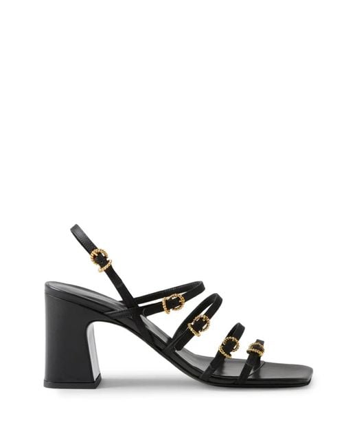 Claudie Pierlot White Satin Heeled Sandals