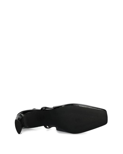 Vagabond Black Slingback Square-Toe Pumps