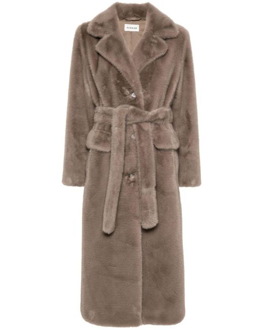 P.A.R.O.S.H. Natural Faux-Shearling Coat